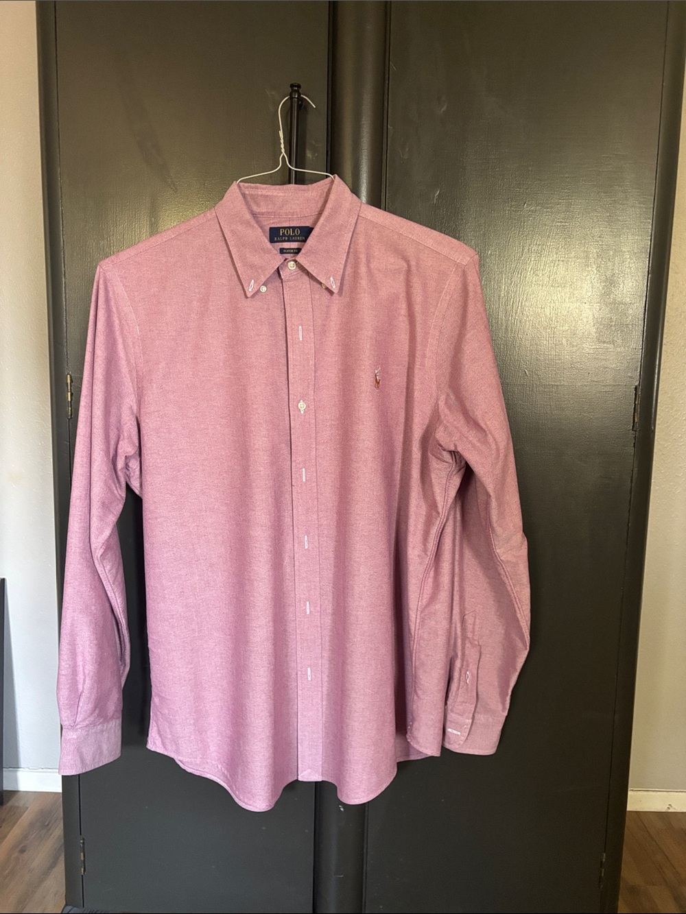 Polo by Ralph Lauren Men's Heather Pink Button-Down Dress Shirt